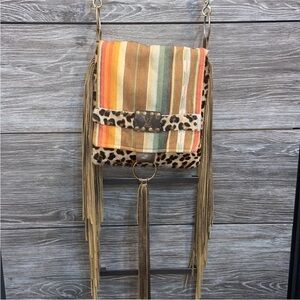 Western Inspired Fringe Leather Purse